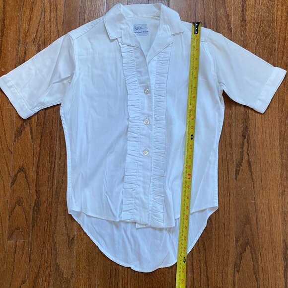 Vintage Bill Atkinson Glen of Michigan Blouse Womens Size Small Tuxedo Button Up - Picture 7 of 12